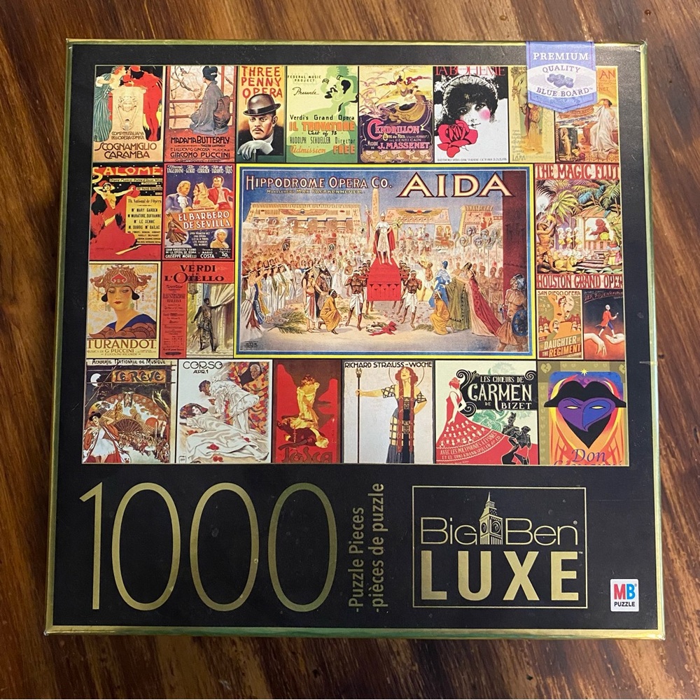 Big Ben Luxe Vintage Poster Puzzle - 1000 Pieces